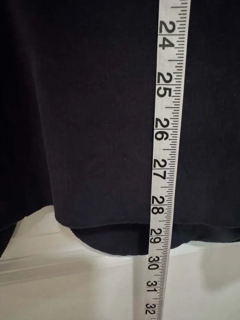 Stafford Dark Academia Navy Corduroy Sport Coat Elbow Patch 40R